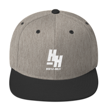 Load image into Gallery viewer, Hustleholic Snapback Hat, White Logo - Hustleholic Wear