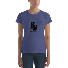 Load image into Gallery viewer, Women&#39;s short-sleeve Hustleholic Tee black logo - Hustleholic Wear