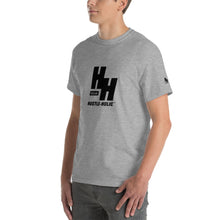 Load image into Gallery viewer, Men&#39;s Short-sleeve T-shirt, Classic Black Logo - Hustleholic Wear