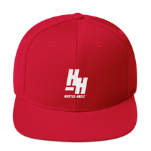 Load image into Gallery viewer, Hustleholic Snapback Hat, White Logo - Hustleholic Wear