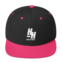 Load image into Gallery viewer, Hustleholic Snapback Hat, White Logo - Hustleholic Wear