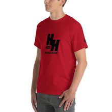 Load image into Gallery viewer, Men&#39;s Short-sleeve T-shirt, Classic Black Logo - Hustleholic Wear