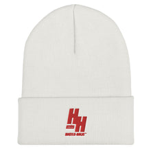 Load image into Gallery viewer, Cuffed Beanie Embroidered Red logo - Hustleholic Wear