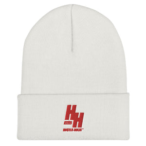 Cuffed Beanie Embroidered Red logo - Hustleholic Wear