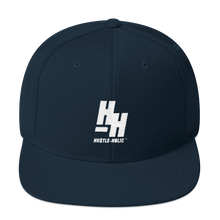 Load image into Gallery viewer, Hustleholic Snapback Hat, White Logo - Hustleholic Wear