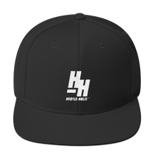 Load image into Gallery viewer, Hustleholic Snapback Hat, White Logo - Hustleholic Wear