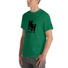 Load image into Gallery viewer, Men&#39;s Short-sleeve T-shirt, Classic Black Logo - Hustleholic Wear