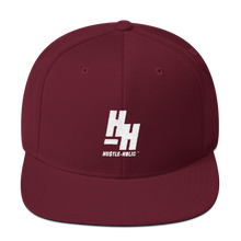 Load image into Gallery viewer, Hustleholic Snapback Hat, White Logo - Hustleholic Wear