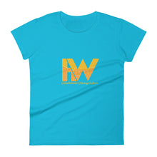 Load image into Gallery viewer, Women&#39;s Hustleholic Honey Wear short sleeve t-shirt (solo logo) - Hustleholic Wear