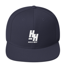 Load image into Gallery viewer, Hustleholic Snapback Hat, White Logo - Hustleholic Wear