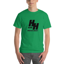 Load image into Gallery viewer, Men&#39;s Short-sleeve T-shirt, Classic Black Logo - Hustleholic Wear