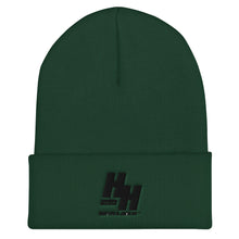 Load image into Gallery viewer, Cuffed Beanie Embroidered Black logo - Hustleholic Wear