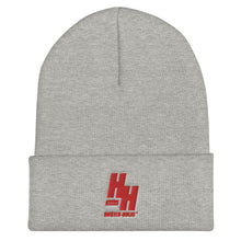 Load image into Gallery viewer, Cuffed Beanie Embroidered Red logo - Hustleholic Wear