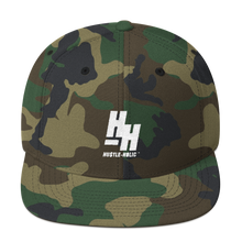 Load image into Gallery viewer, Hustleholic Snapback Hat, White Logo - Hustleholic Wear