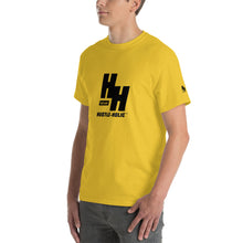 Load image into Gallery viewer, Men&#39;s Short-sleeve T-shirt, Classic Black Logo - Hustleholic Wear