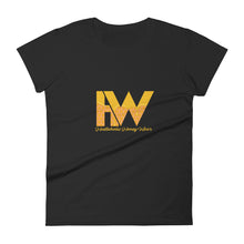 Load image into Gallery viewer, Women&#39;s Hustleholic Honey Wear short sleeve t-shirt (solo logo) - Hustleholic Wear