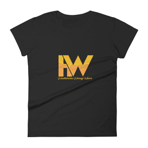 Women's Hustleholic Honey Wear short sleeve t-shirt (solo logo) - Hustleholic Wear