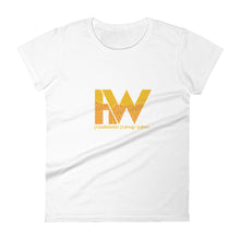 Load image into Gallery viewer, Women&#39;s Hustleholic Honey Wear short sleeve t-shirt (solo logo) - Hustleholic Wear