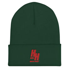 Load image into Gallery viewer, Cuffed Beanie Embroidered Red logo - Hustleholic Wear