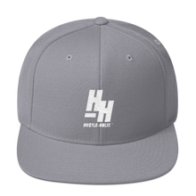 Load image into Gallery viewer, Hustleholic Snapback Hat, White Logo - Hustleholic Wear