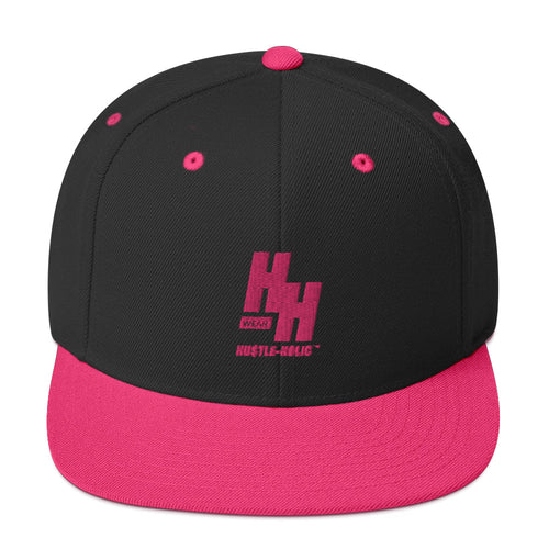 Hot Pink & Black Hustleholic Snapack/Embroidered Hat - Hustleholic Wear