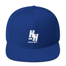 Load image into Gallery viewer, Hustleholic Snapback Hat, White Logo - Hustleholic Wear