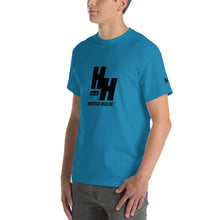 Load image into Gallery viewer, Men&#39;s Short-sleeve T-shirt, Classic Black Logo - Hustleholic Wear