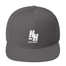 Load image into Gallery viewer, Hustleholic Snapback Hat, White Logo - Hustleholic Wear