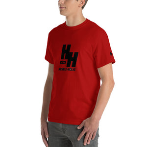 Men's Short-sleeve T-shirt, Classic Black Logo - Hustleholic Wear