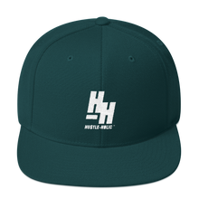 Load image into Gallery viewer, Hustleholic Snapback Hat, White Logo - Hustleholic Wear