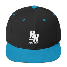 Load image into Gallery viewer, Hustleholic Snapback Hat, White Logo - Hustleholic Wear