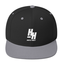 Load image into Gallery viewer, Hustleholic Snapback Hat, White Logo - Hustleholic Wear